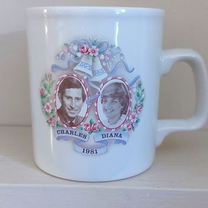 Vintage Princess Diana and Prince Charles 1981 Mug
